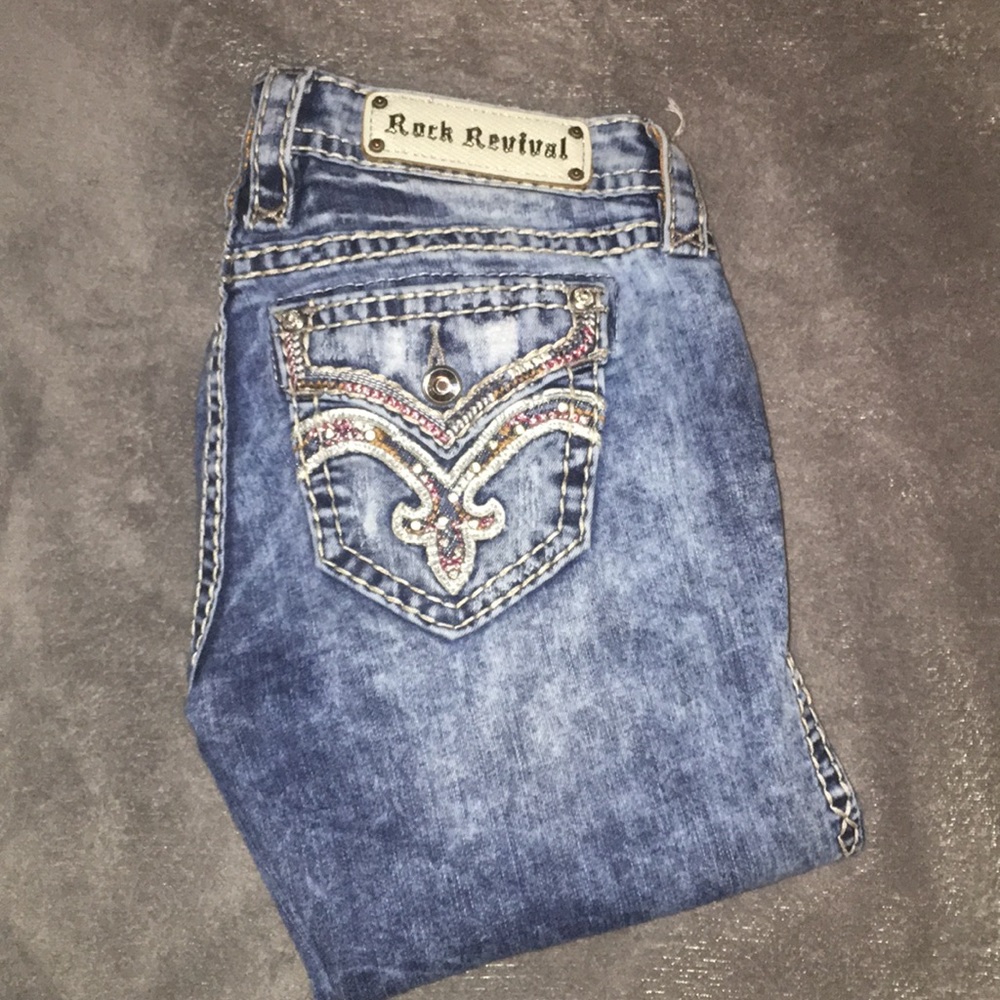 Rock Revival Straight-Legged Jeans